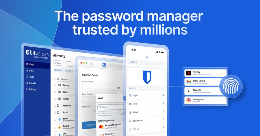 Bitwarden şifre yöneticisi ekran görüntüsü